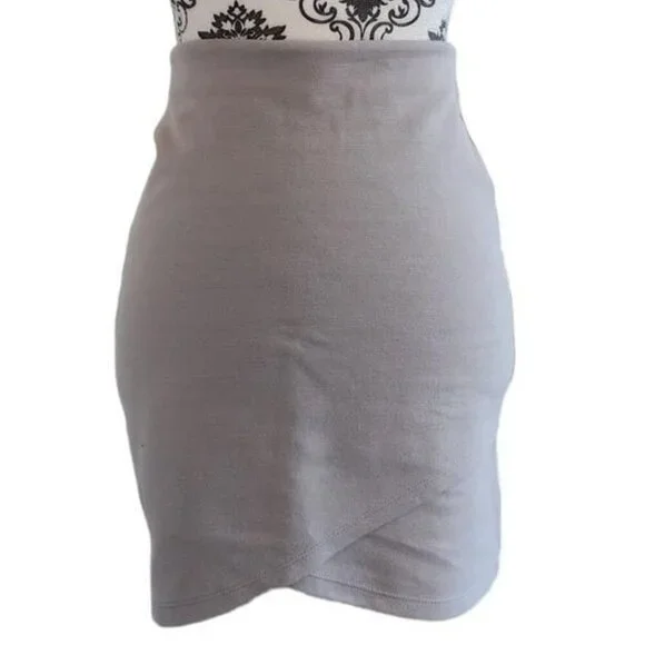 Aritzia Talula Skirt Micro Mini Fairy Y2K Small Dainty Stretch Feminine Taupe - Picture 5 of 10